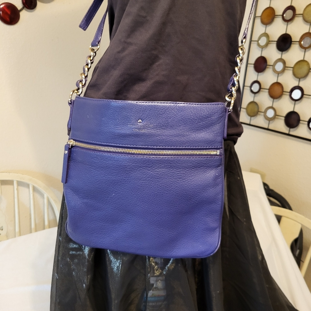 Purple Leather Crossbody -- Cobble Hill Ellen by Kate Spade